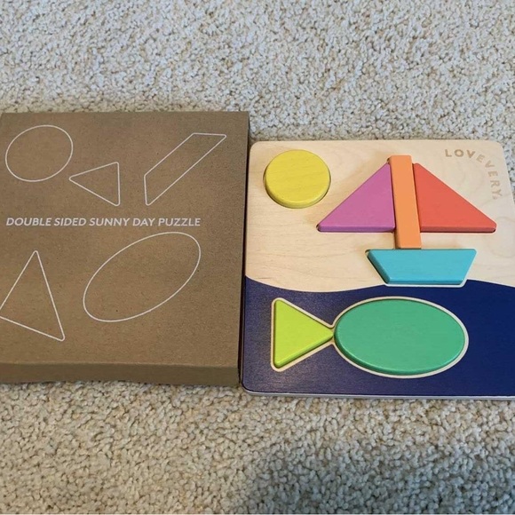 Lovevery Sunny Day Double Sided Puzzle - Picture 2 of 2